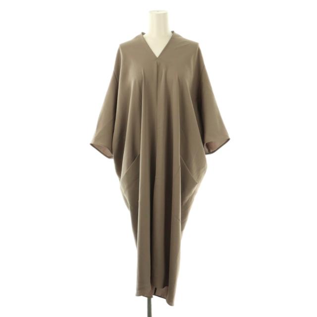 【中古】ベイジ BEIGE support surface サポートサーフェス コクーン ワンピース ロング 4 グレージュ /HK ■GY46 レディース