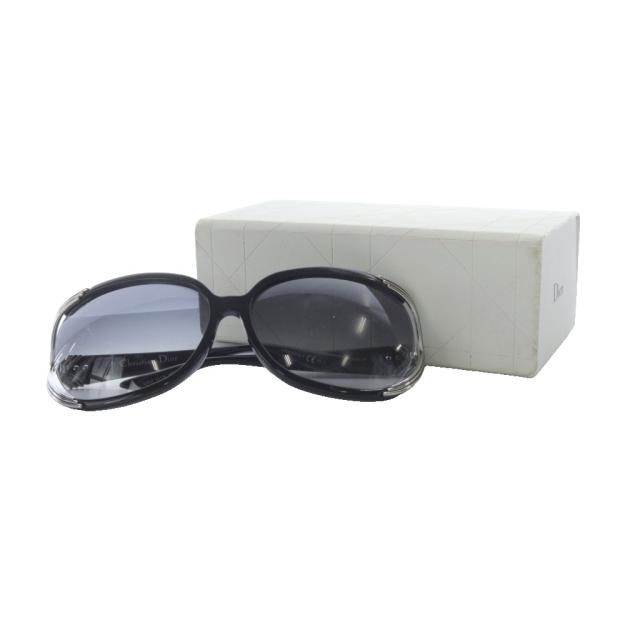 中古】ディオール Dior サングラス ロゴ 62□14 120 黒 ブラック D28JJ