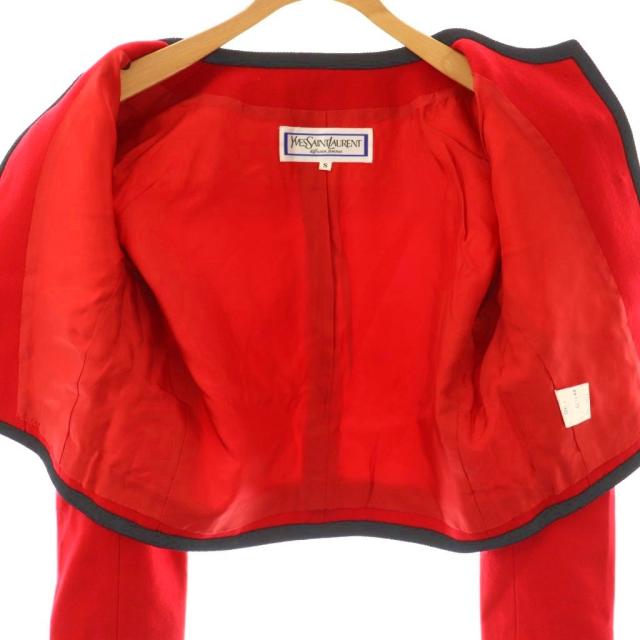 中古】イヴサンローラン セットアップ ヴィンテージ ショート丈ノー