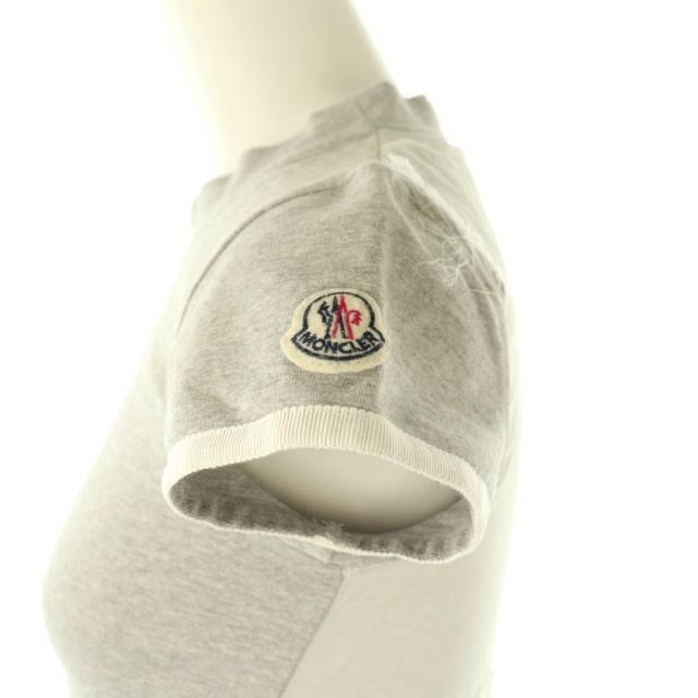 【中古】モンクレール MONCLER ABRITO MANICHE CORTE ワンピース キッズ ロゴ ワッペン 140cm グレー B1954-85-63905_4