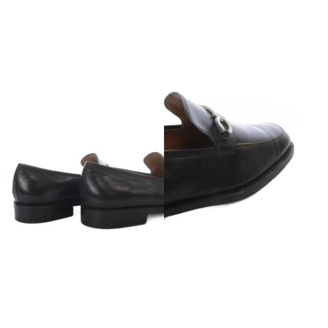 【中古】サルヴァトーレフェラガモ Salvatore Ferragamo ローファー スリッポン ガンチーニ 7.5EE ダークブラウン