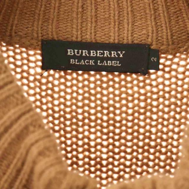 中古】バーバリーブラックレーベル カーディガン ニット ウール トグル