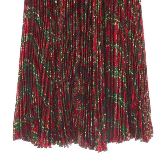 中古】クリスチャンディオール プリーツスカート ひざ丈 総柄 チェック