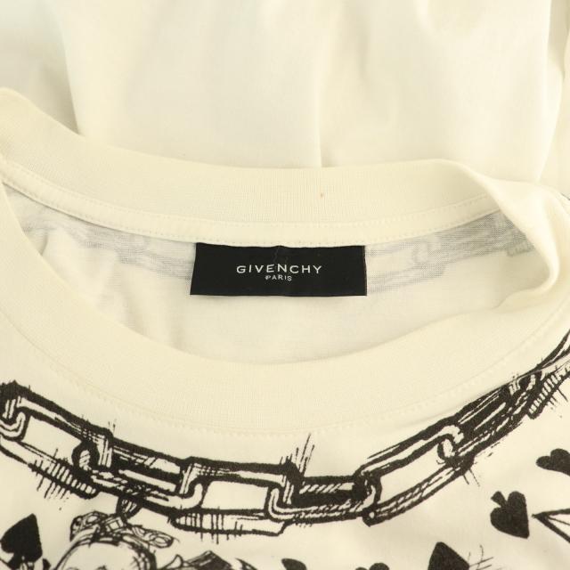 【中古】ジバンシィ GIVENCHY リカルドティッシ期 Tシャツ カットソー 総柄 ドクロ XS 白 黒 /CX ■GY53 メンズ 中古】ジバンシィ GIVENCHY リカルドティッシ期 Tシャツ カットソー 総