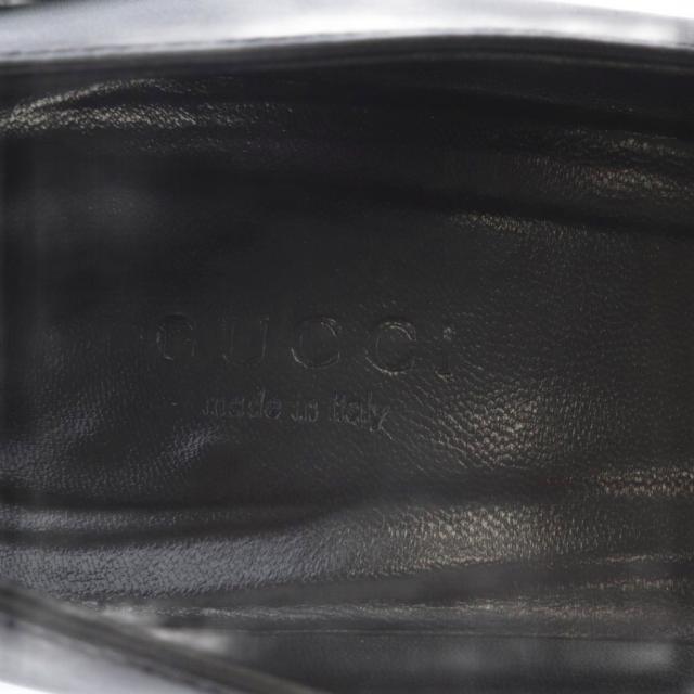 【中古】グッチ GUCCI パンプス ハイヒール ポインテッドトゥ ホースビット レザー 36.5C ブラック