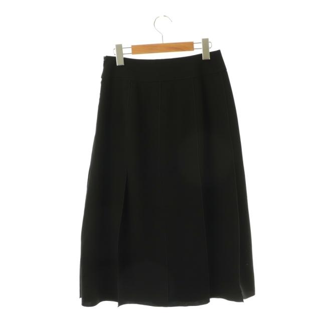 中古】シクラス CYCLAS フレアスカート ロング スリット レース 34 黒