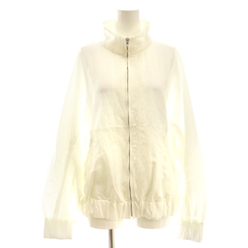 【中古】オーバーコート OVERCOAT ジャケット ブルゾン ジップアップ W1 ホワイト /DF ■GY57 レディース