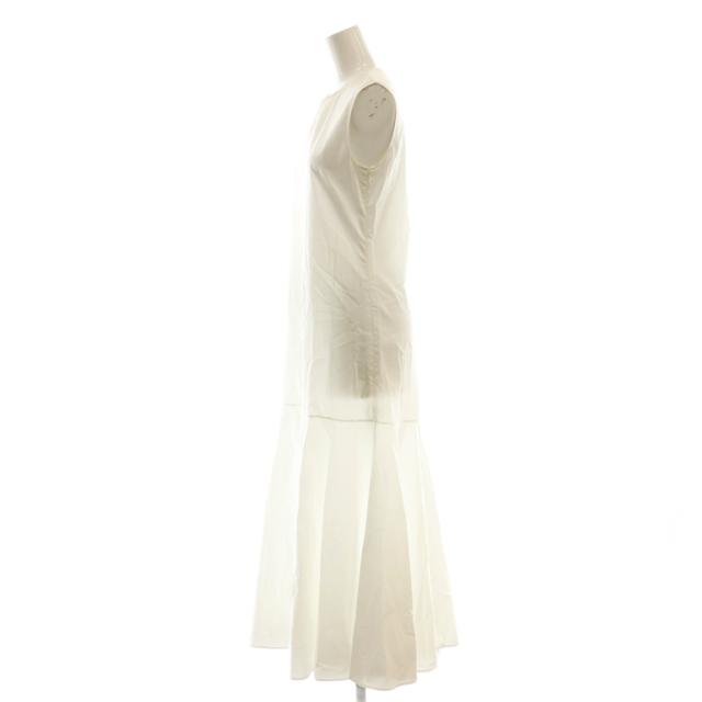 【中古】ニナリッチ NINA RICCI ワンピース ノースリーブ コットン 34 ホワイト 白 /CX ■GY57 レディース