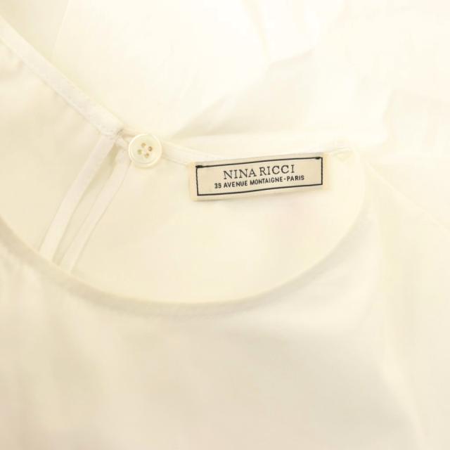 【中古】ニナリッチ NINA RICCI ワンピース ノースリーブ コットン 34 ホワイト 白 /CX ■GY57 レディース