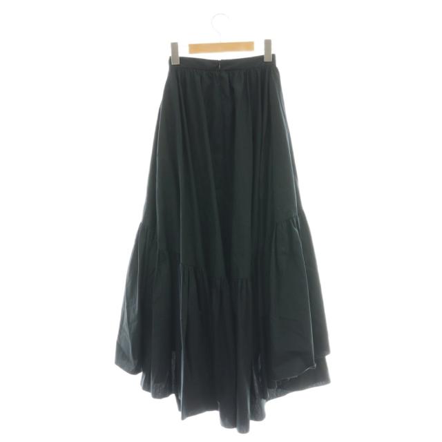 【中古】パトゥ PATOU 23年 フレアスカート ロング 34 ブラック /DF ■GY57 レディース_1