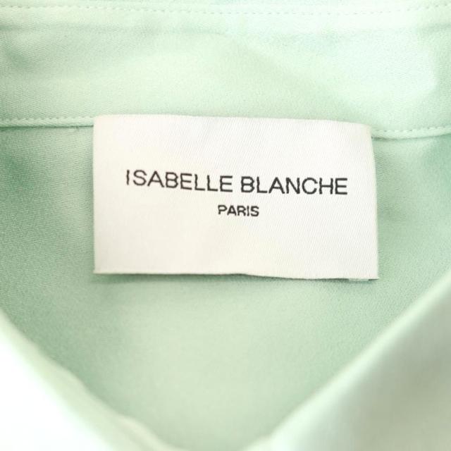 【中古】イザベルブランシュ ISABELLE BLANCHE シャツ ブラウス サテン レース ライトグリーン /CX ■GY57 レディース_5