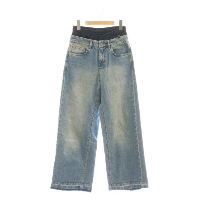 【中古】モンス MONSE デニムパンツ ジーンズ カットオフ 0 紺 ネイビー /AT ■OS ■GY57 レディース