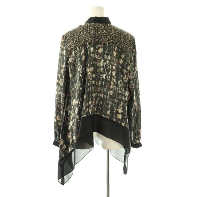 【中古】サカイ sacai 21AW Tweed Pullover ツイードプルオーバーシャツブラウス 長袖 総柄 1 マルチカラー /DO_1