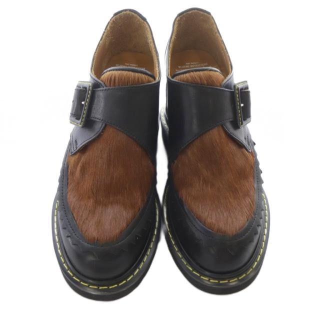 【中古】ミハラヤスヒロ MIHARA YASUHIRO ハラコ インヒールブーツ レザー ショート 23.5cm 黒 /SR ■GY57 レディース