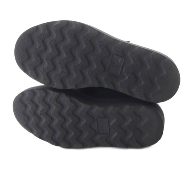 【中古】ミハラヤスヒロ MIHARA YASUHIRO ハラコ インヒールブーツ レザー ショート 23.5cm 黒 /SR ■GY57 レディース