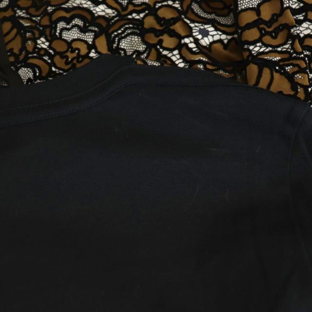 【中古】ルイヴィトン LOUIS VUITTON ワンピース ひざ丈 切替 シルク XL ブラック ブラウン /DF ■GY57 レディース_7