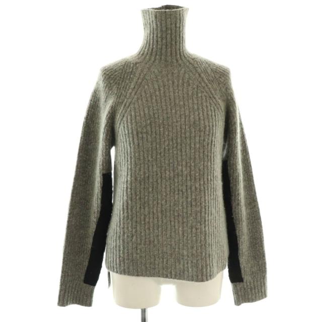 【中古】ハイダーアッカーマン Haider Ackermann ニット セーター 切替 エルボー S グレー /HK ■GY57 レディース