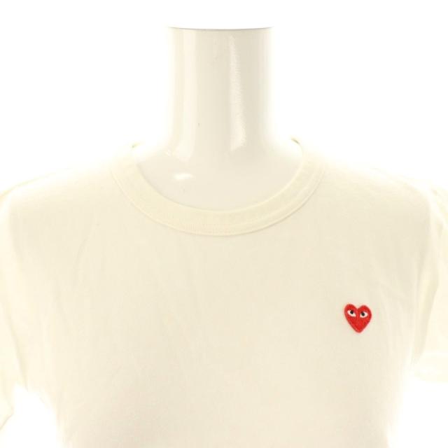 【中古】プレイコムデギャルソン PLAY COMME des GARCONS AD2014 Tシャツ カットソー 半袖 S ホワイト レディース_4