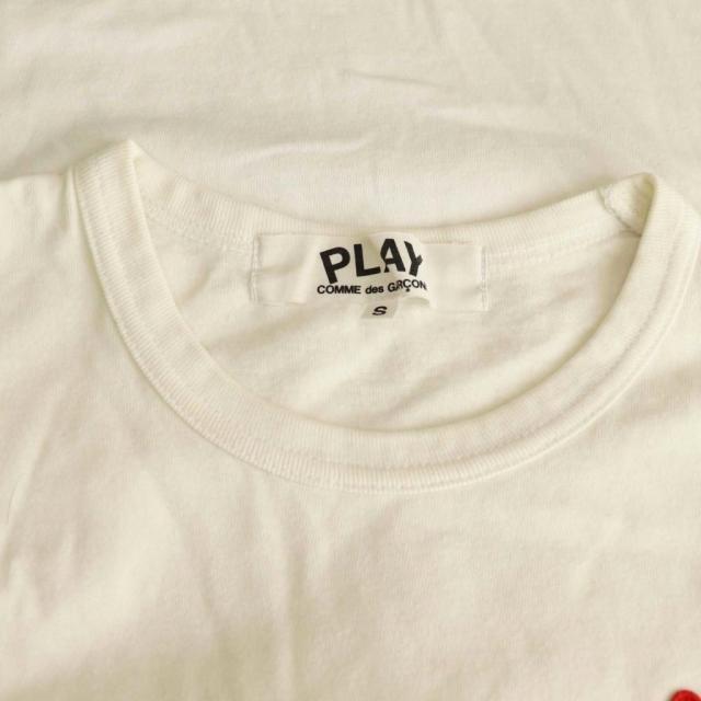 【中古】プレイコムデギャルソン PLAY COMME des GARCONS AD2014 Tシャツ カットソー 半袖 S ホワイト レディース_5