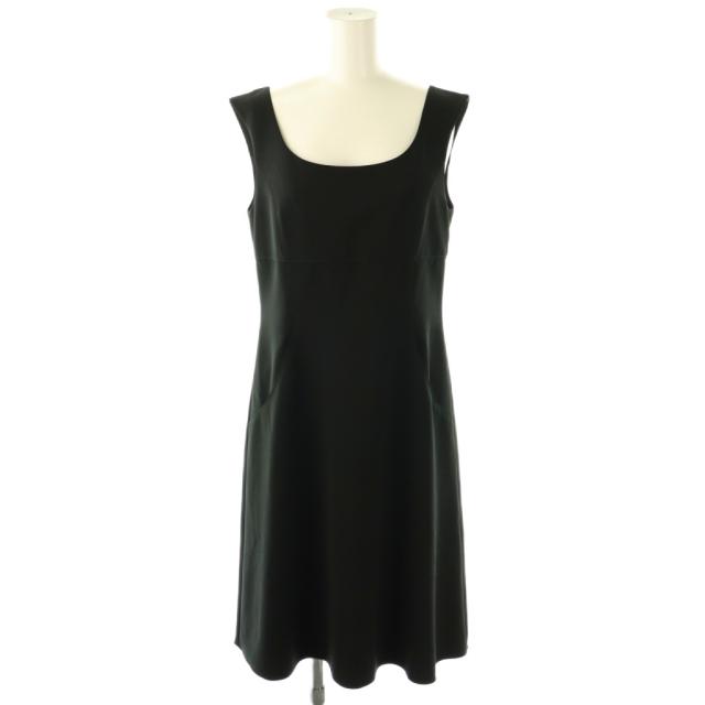 【中古】フォクシーニューヨーク FOXEY NEW YORK ノースリーブワンピース 40 ブラック /DO ■GY57 レディース