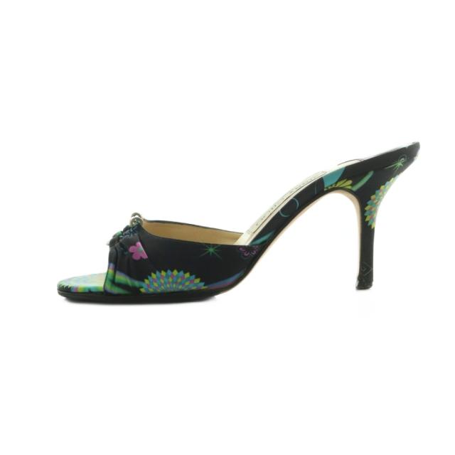 【中古】ジミーチュウ JIMMY CHOO ミュール ピンヒール 総柄 35.5 22.5cm マルチカラー /MI ■GY57 レディース