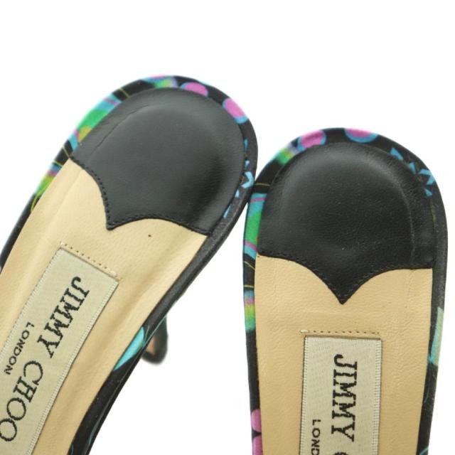 【中古】ジミーチュウ JIMMY CHOO ミュール ピンヒール 総柄 35.5 22.5cm マルチカラー /MI ■GY57 レディース
