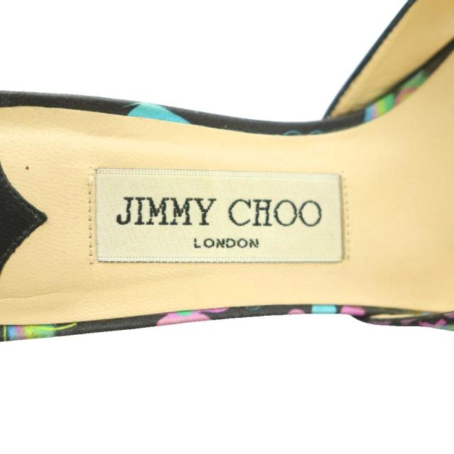 【中古】ジミーチュウ JIMMY CHOO ミュール ピンヒール 総柄 35.5 22.5cm マルチカラー /MI ■GY57 レディース