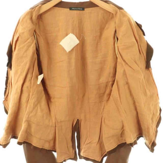 中古 ナイジェルプレストン NIGEL PRESTON レザ ジャケット M ブラウン  