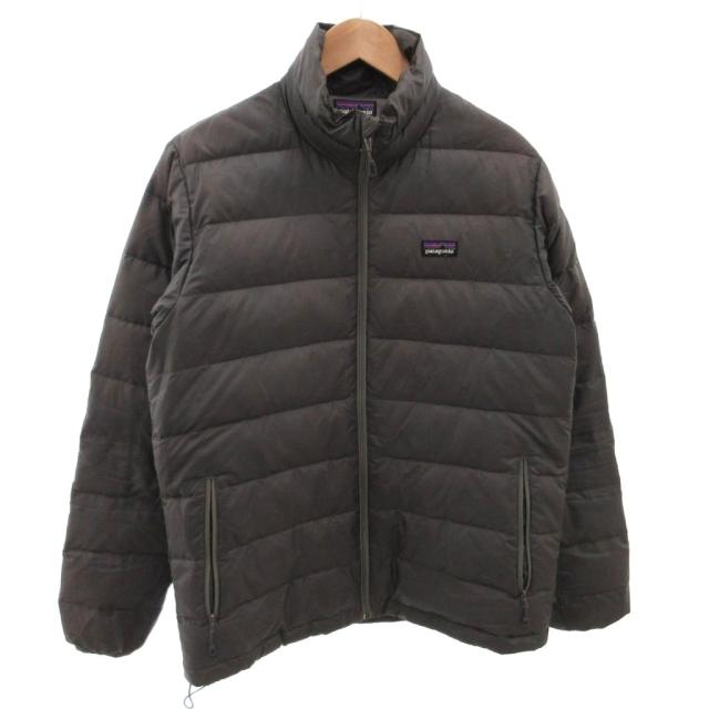【中古】パタゴニア Patagonia ダウンジャケット ブルゾン ロゴ S グレー /FF ■GY60 メンズ