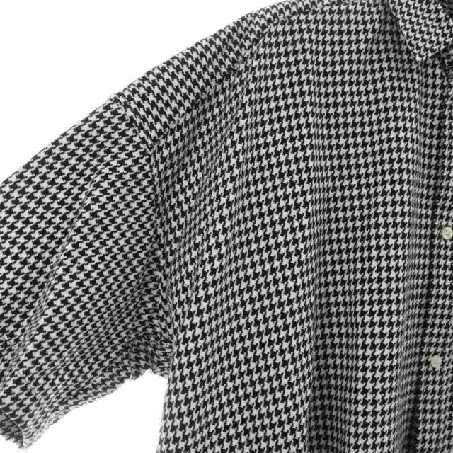 中古】バレンシアガ BALENCIAGA 2020年 622249 半袖シャツ 千鳥柄 ロゴ