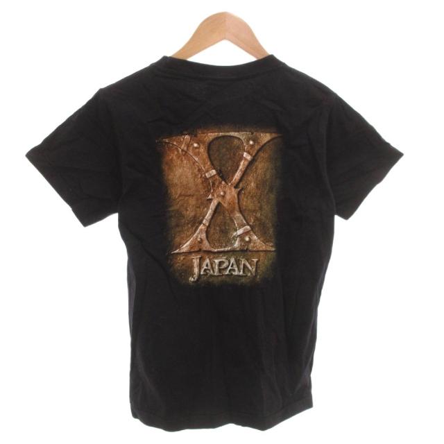 【中古】ヴィンテージ VINTAGE 90s THE ROXX X Japan バンドTシャツ カットソー プリント S 黒 ブラック_1