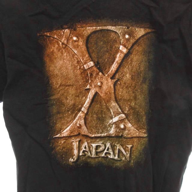 【中古】ヴィンテージ VINTAGE 90s THE ROXX X Japan バンドTシャツ カットソー プリント S 黒 ブラック_4