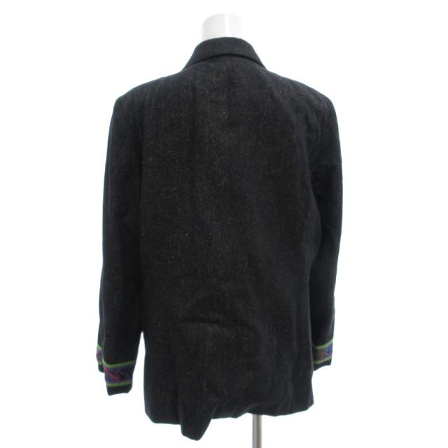 【中古】レオナール LEONARD ファッション FASHION シルク テーラードジャケット ダブルブレスト 2B 総裏地 13AR_1