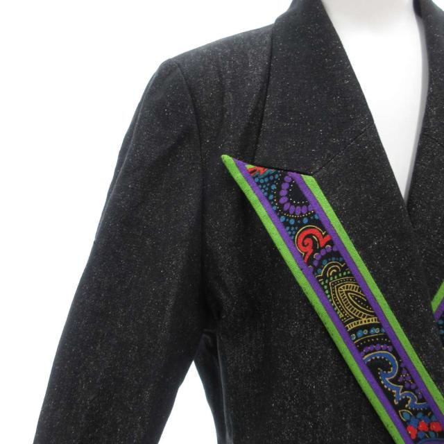 【中古】レオナール LEONARD ファッション FASHION シルク テーラードジャケット ダブルブレスト 2B 総裏地 13AR_3