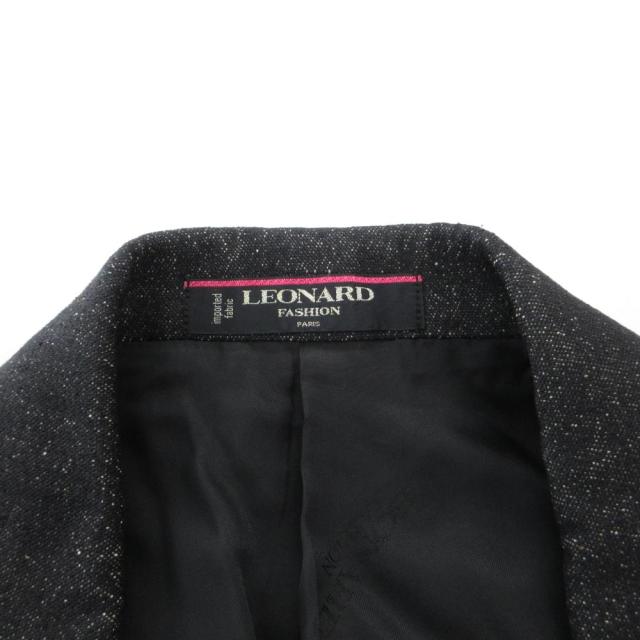 【中古】レオナール LEONARD ファッション FASHION シルク テーラードジャケット ダブルブレスト 2B 総裏地 13AR_6