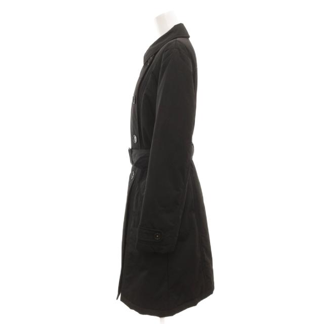 【中古】ポールスミス ブラック Paul Smith BLACK ステンカラーコート ダブルボタン ベルト 42 黒 ブラック /JS