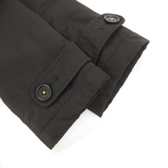 【中古】ポールスミス ブラック Paul Smith BLACK ステンカラーコート ダブルボタン ベルト 42 黒 ブラック /JS