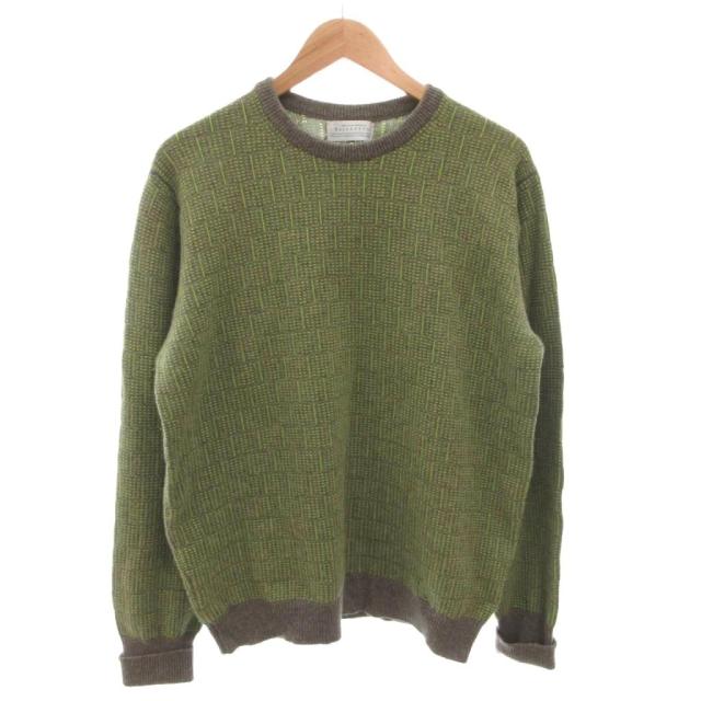 【中古】バランタイン BALLANTYNE ニット セーター コットン 長袖 48 緑 グリーン /FF ■GY58 メンズ