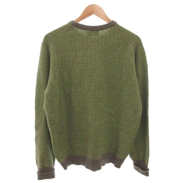 【中古】バランタイン BALLANTYNE ニット セーター コットン 長袖 48 緑 グリーン /FF ■GY58 メンズ