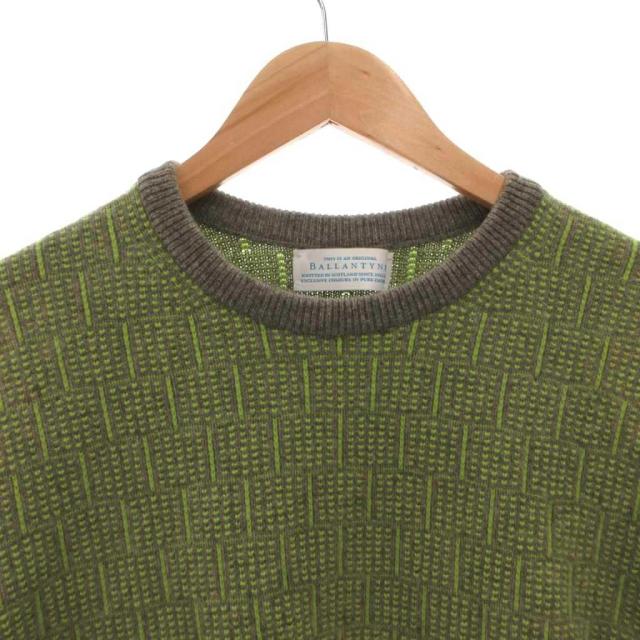 【中古】バランタイン BALLANTYNE ニット セーター コットン 長袖 48 緑 グリーン /FF ■GY58 メンズ