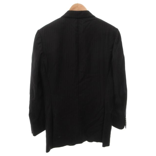 【中古】ヴァレンティノ ヴァレンチノ VALENTINO セットアップ スーツ ジャケット パンツ ストライプ ウール 46 黒_2
