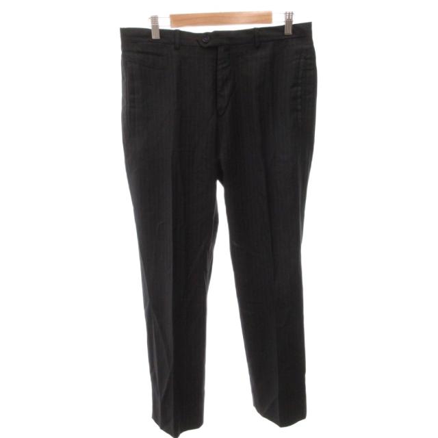 【中古】ヴァレンティノ ヴァレンチノ VALENTINO セットアップ スーツ ジャケット パンツ ストライプ ウール 46 黒_3