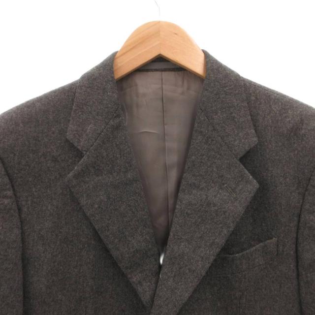 【中古】アルマーニ コレツィオーニ セットアップ スーツ ジャケット パンツ ウール カシミヤ混 48 グレー_5