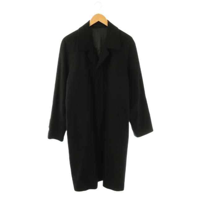 【中古】クレディミ CREDIMI カシミヤ100％ チェスター コート アウター ロング M 黒 ブラック /DO ■GY58 メンズ