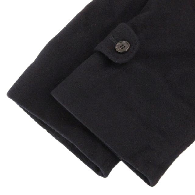 【中古】フィールドハウス Field House ステンカラーコート バルマカーン カシミヤ ラグラン 比翼 S 紺 ネイビー_3