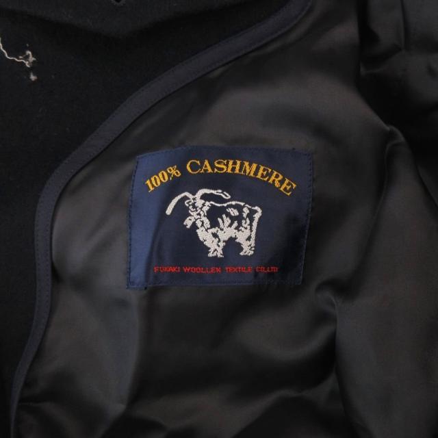 【中古】フィールドハウス Field House ステンカラーコート バルマカーン カシミヤ ラグラン 比翼 S 紺 ネイビー_6