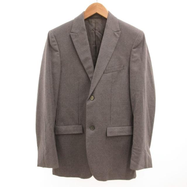 【中古】ジルサンダー JIL SANDER テーラードジャケット ウール ツイル 総裏地 46 グレー /JS ■GY60 メンズ