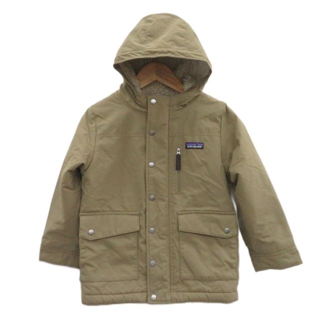 【中古】パタゴニア ボーイズ・インファーノ・ジャケット アウトドアウエア ナイロン XS ベージュ フード付き