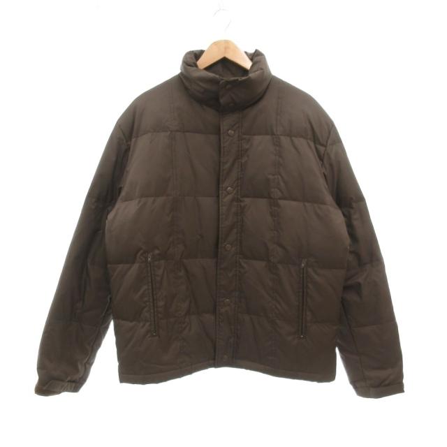 【中古】ヘリーハンセン ダウンジャケット スタンドカラー キルティング M 茶 ブラウン /UO ■ECD001 メンズ