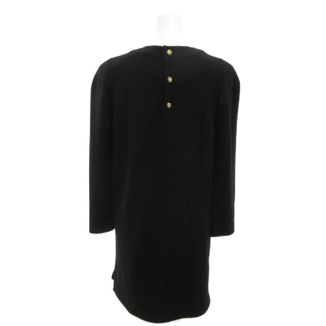 【中古】ジャンニヴェルサーチ ヴェルサーチェ GIANNI VERSACE チュニック カットワンピース 長袖 メルトン_1